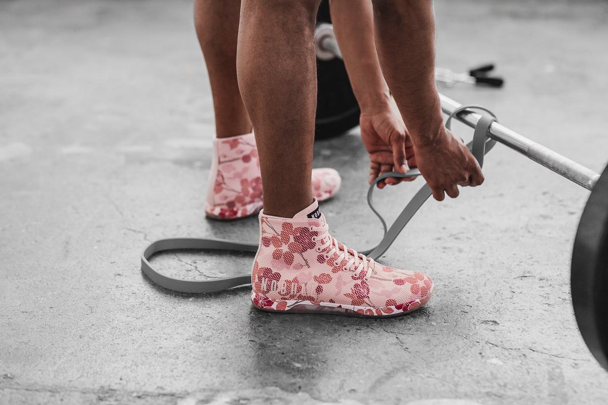 Nobull Superfabric High-Top Men's Trainers Pink | Australia (BX5741)